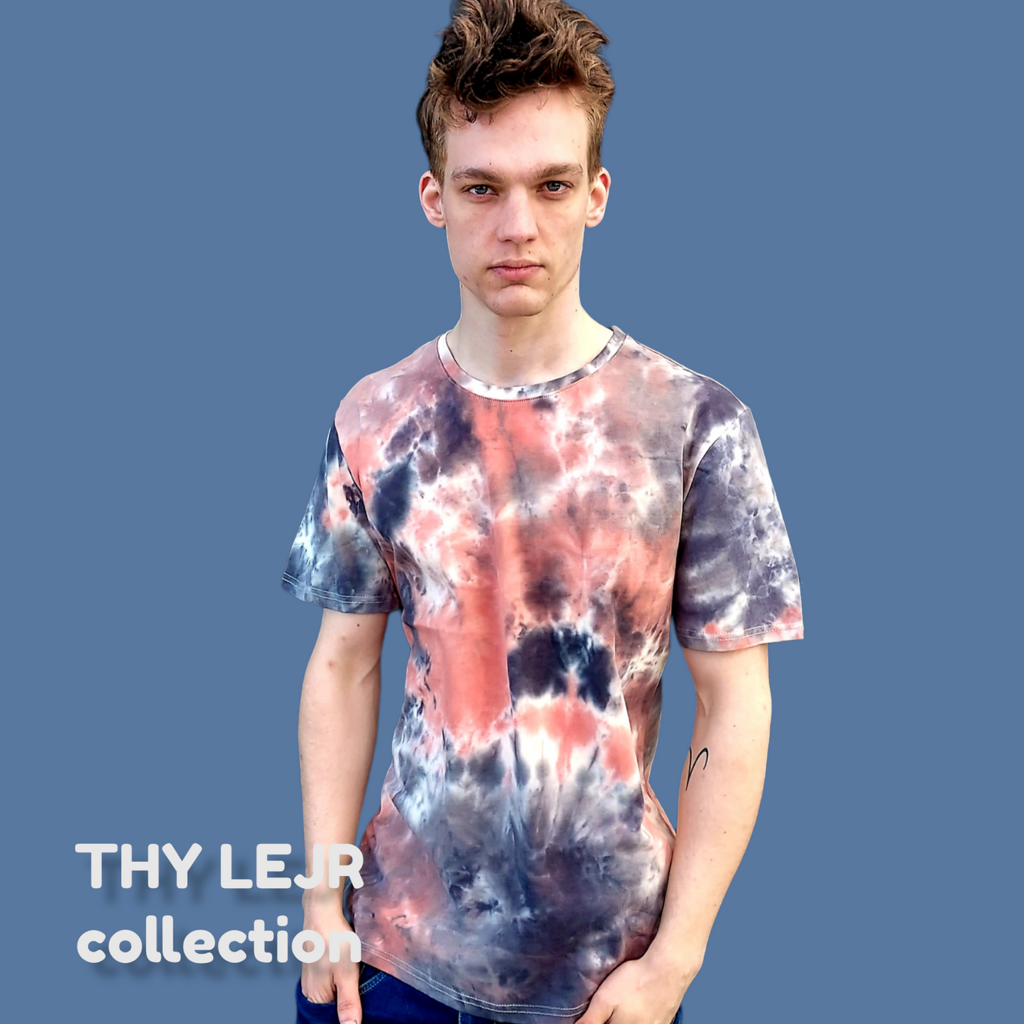 THY LEJR T-SHIRT- Grey/Pink