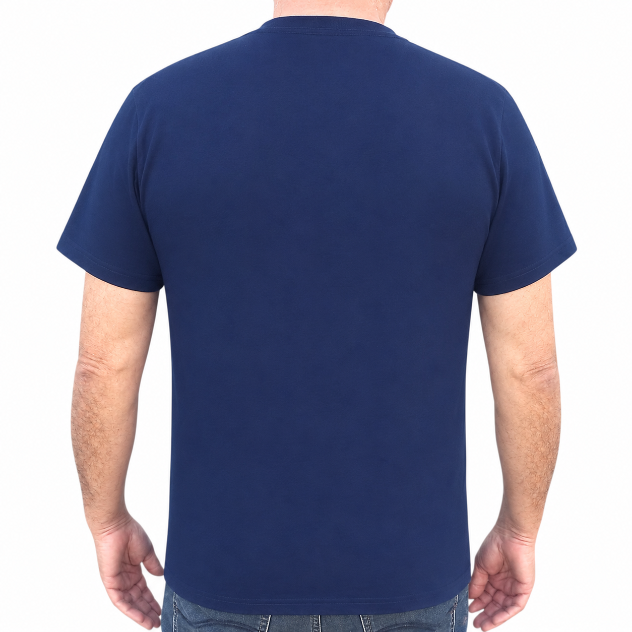 Brushed Wave T-shirt - Navy