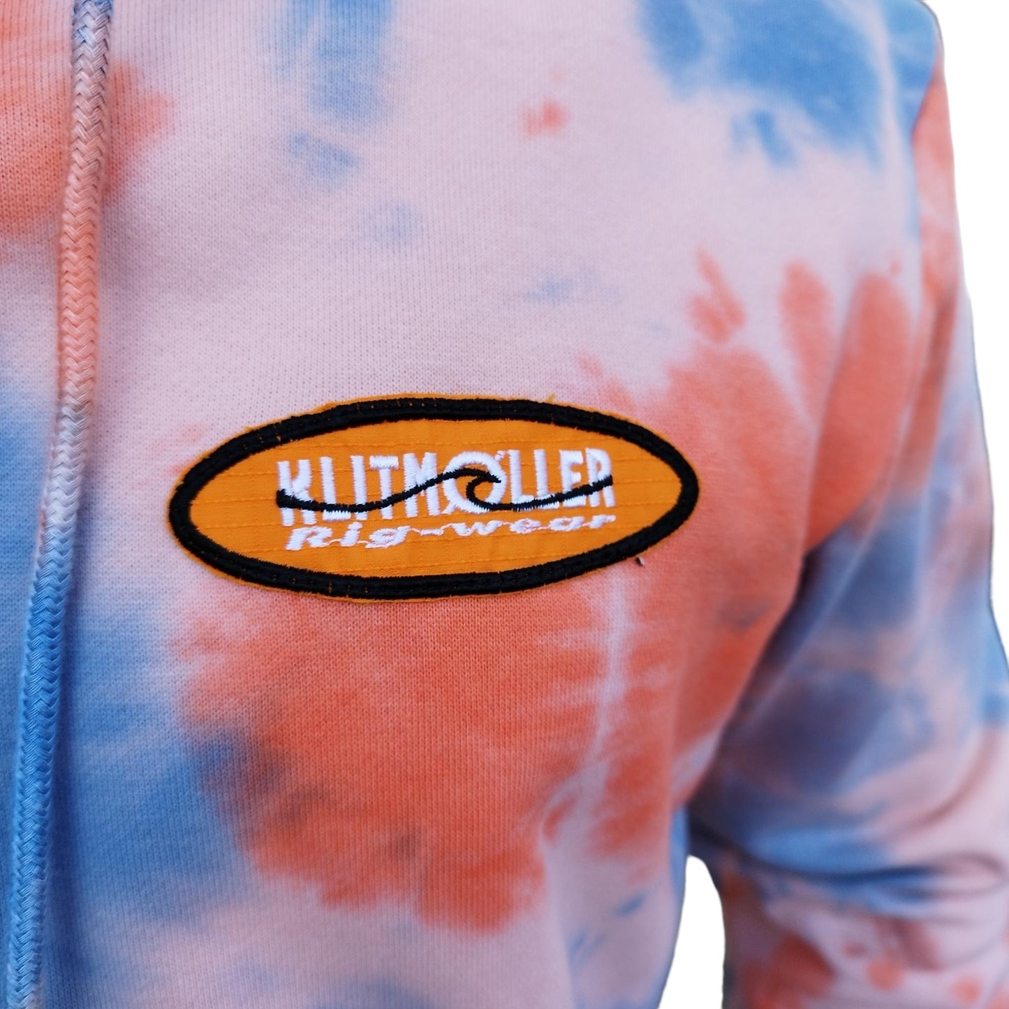 THY LEJR HOODIE - Orange / Blue