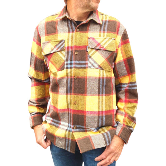 Klitmøller Heavy Duty - Skjorte Gul/Brun tern