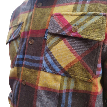 Klitmøller Heavy Duty - Skjorte Gul/Brun tern