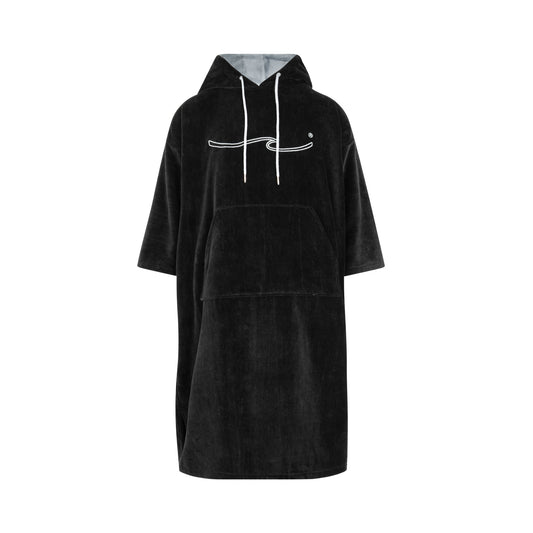 Wave Badeponcho - Black