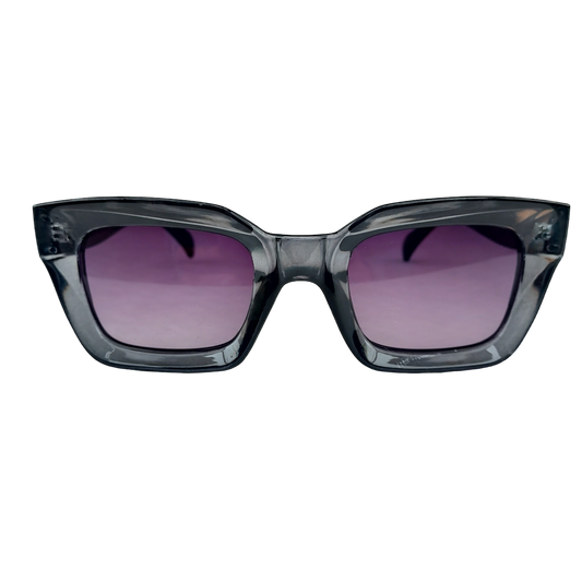 LIN BOMB SHADES - Black with Pink glass