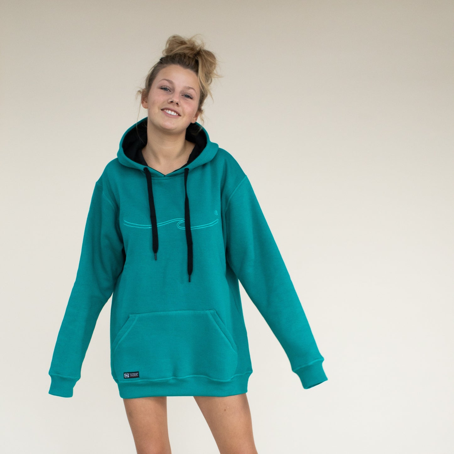 KLITMØLLER ORIGINAL WAVE HOODIE - Green mint