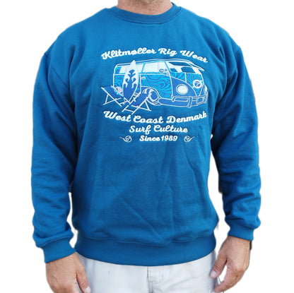 SWEATSHIRT VW CLASSIC PETROL BLUE