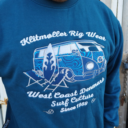 SWEATSHIRT VW CLASSIC PETROL BLUE