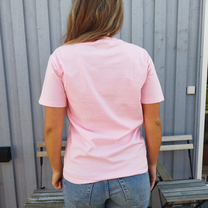 Brushed Wave T-shirt - Baby Pink