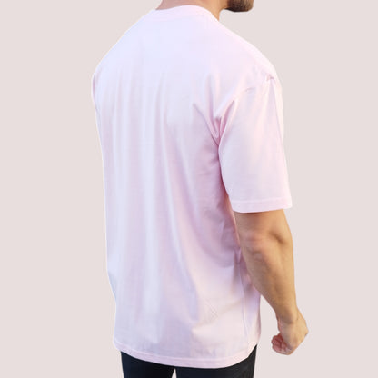 Brushed Wave T-shirt - Baby Pink