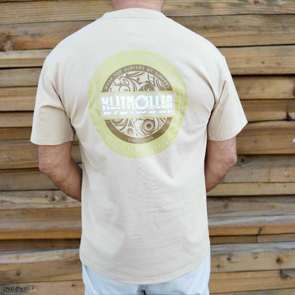 Cold Hawaiian Board Riding T-shirt, Beige