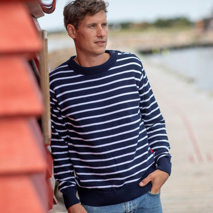 Nautic Breton Sweater - Navy