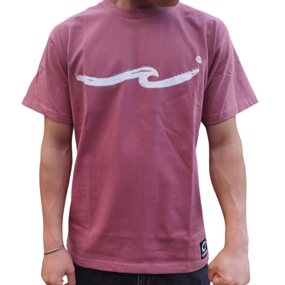 Brushed Wave T-shirt - Pink