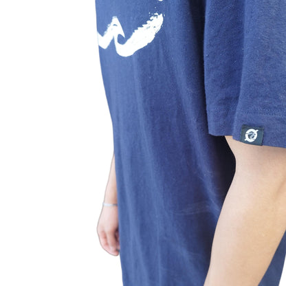 Brushed Wave T-shirt - Navy