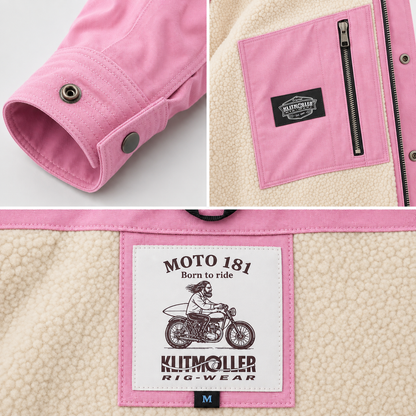MOTO 181 Canvas Jacket – Pink