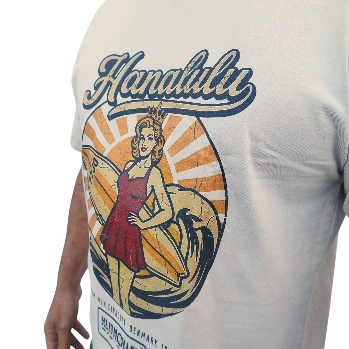 Hanalulu T-shirt, Beige vintage