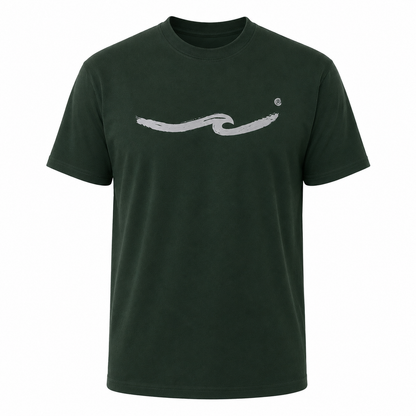 Brushed Wave T-shirt - Dark Green