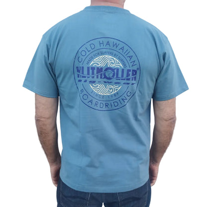 Cold Hawaiian Boardriding T-Shirt - Dust blue