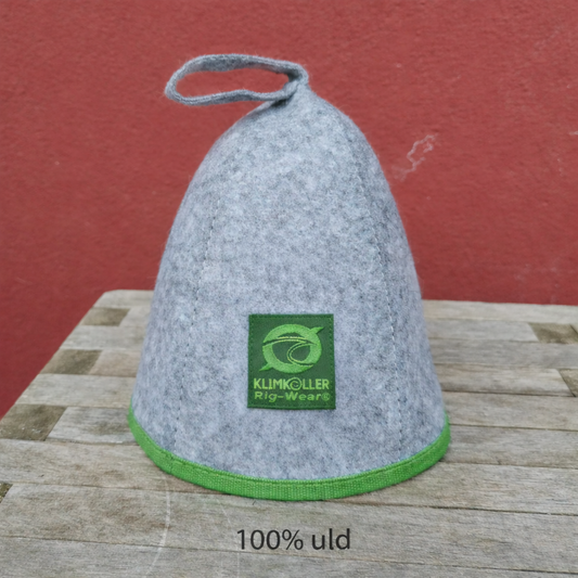 Sauna filt hue Gus i grå 100% uld.