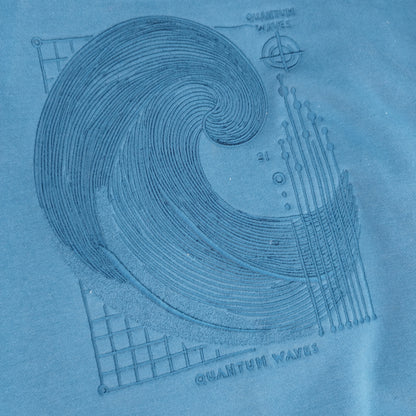 Sweatshirt Quantum Waves, petrol