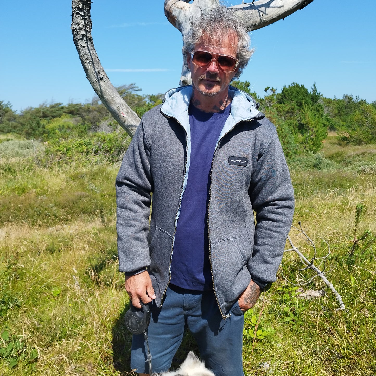 Termo Zip hoodie, grey