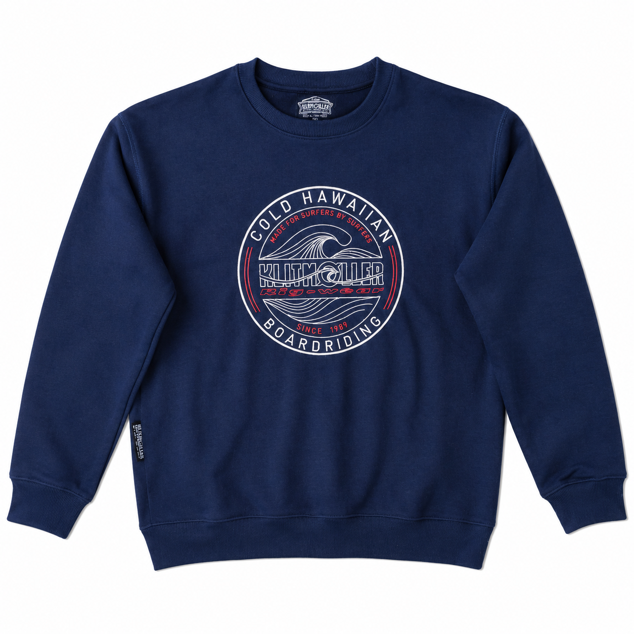 Sweatshirt Round CHB embroidery, Navy