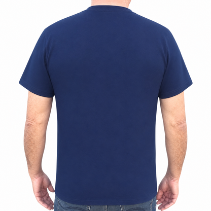 Brushed Wave T-shirt - Navy