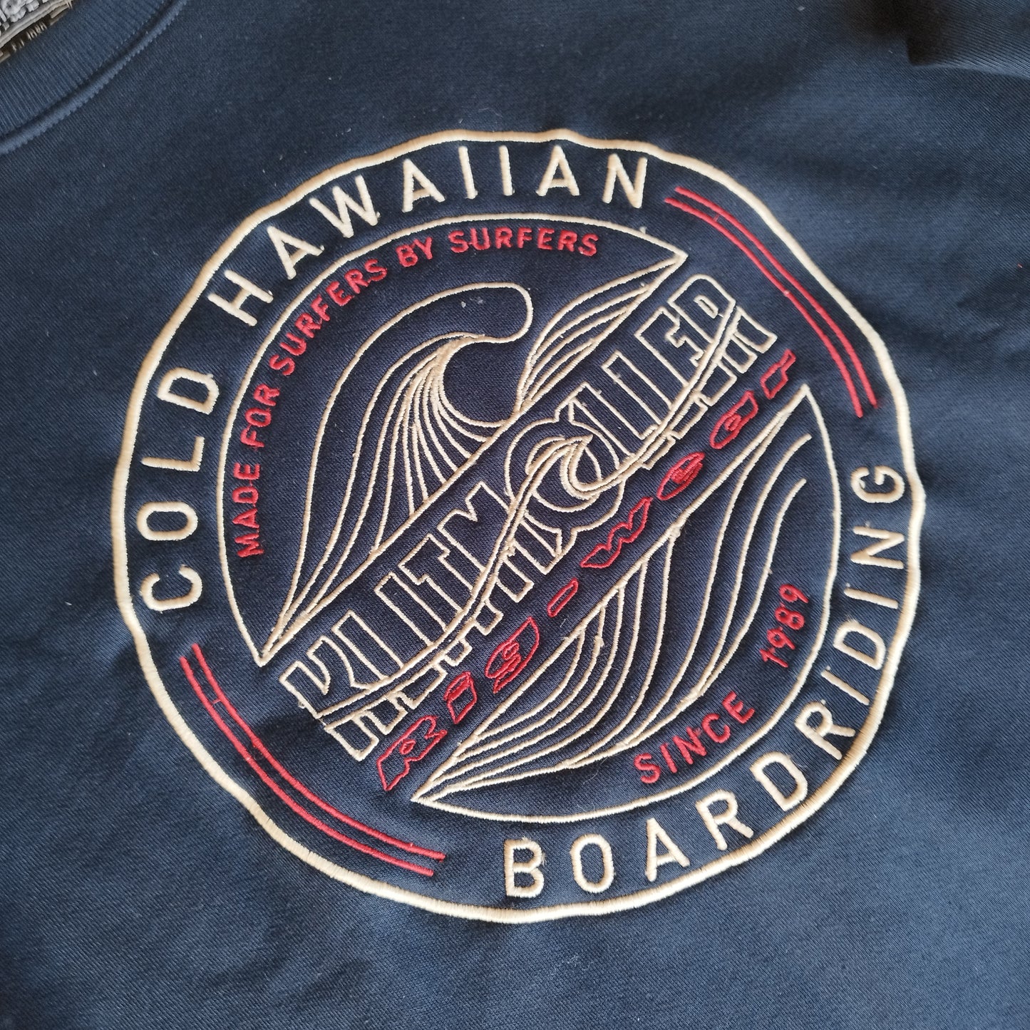 Sweatshirt Round CHB embroidery, Navy
