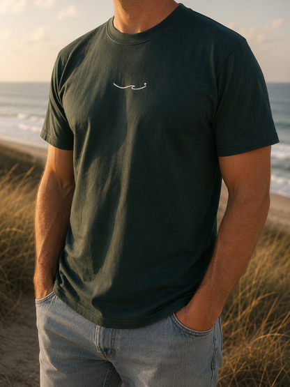 Cold Hawaiian Boardriding T-Shirt - Dark Green