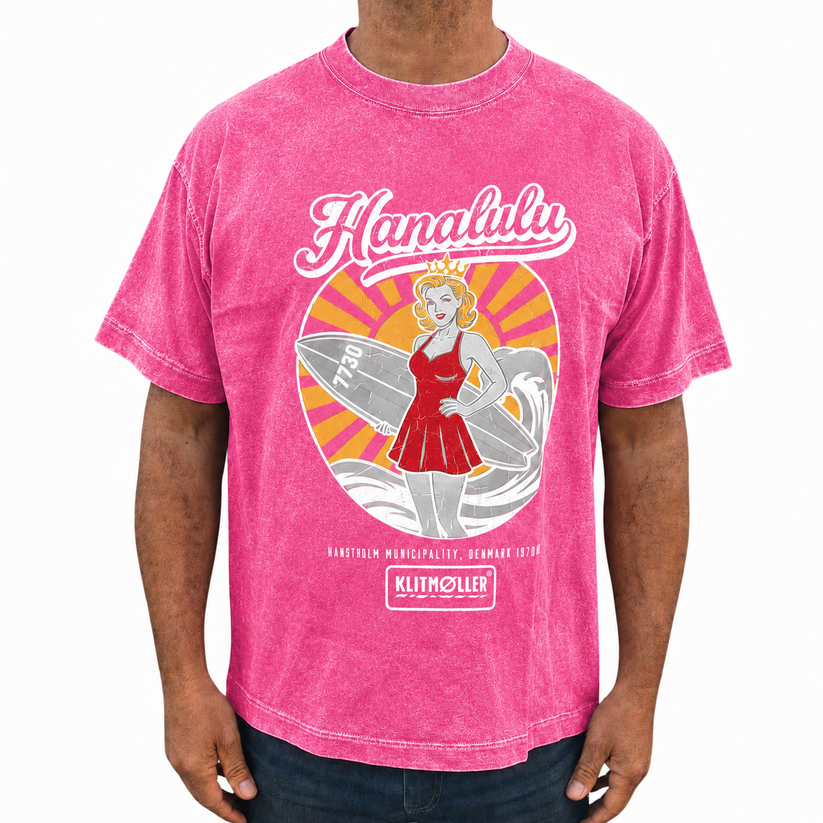 Hanalulu Vintage Oversize T-shirt Pink