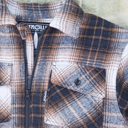 Oceanman skjorte med foer,  Navy/Beige