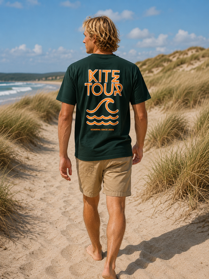 Kitetour T-shirt, Mørk grøn