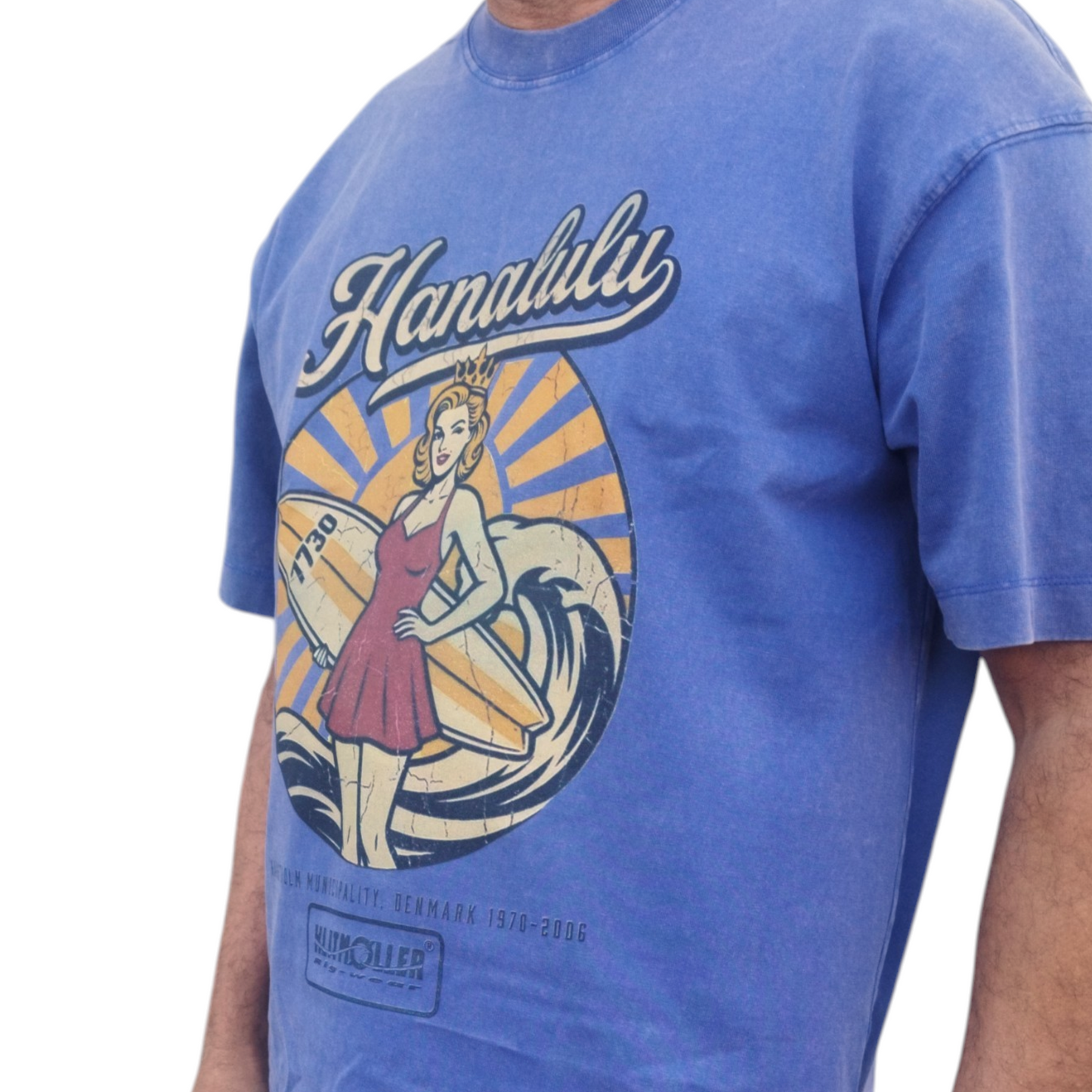 Hanalulu T-shirt, blue vitage
