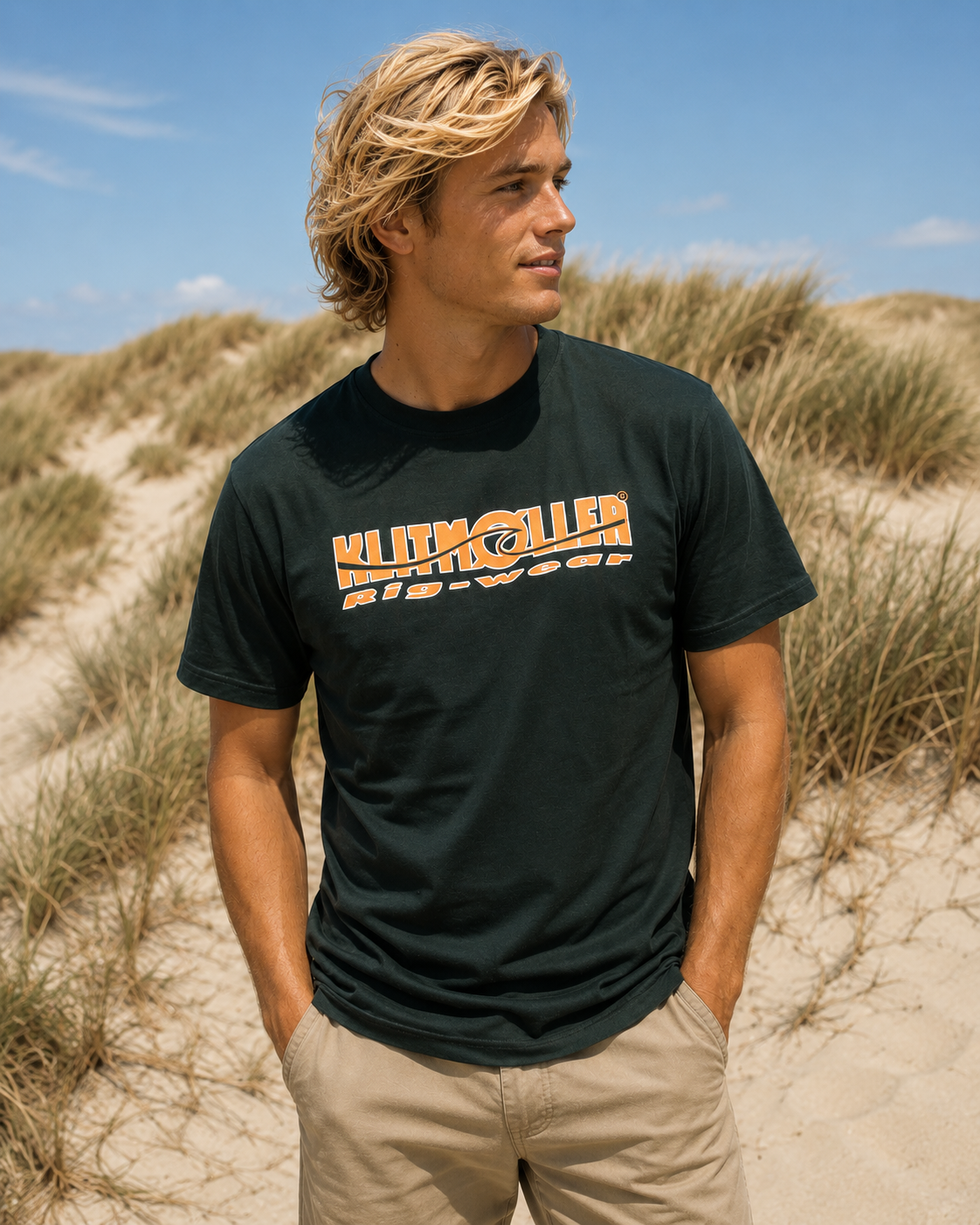 Kitetour T-shirt, Mørk grøn