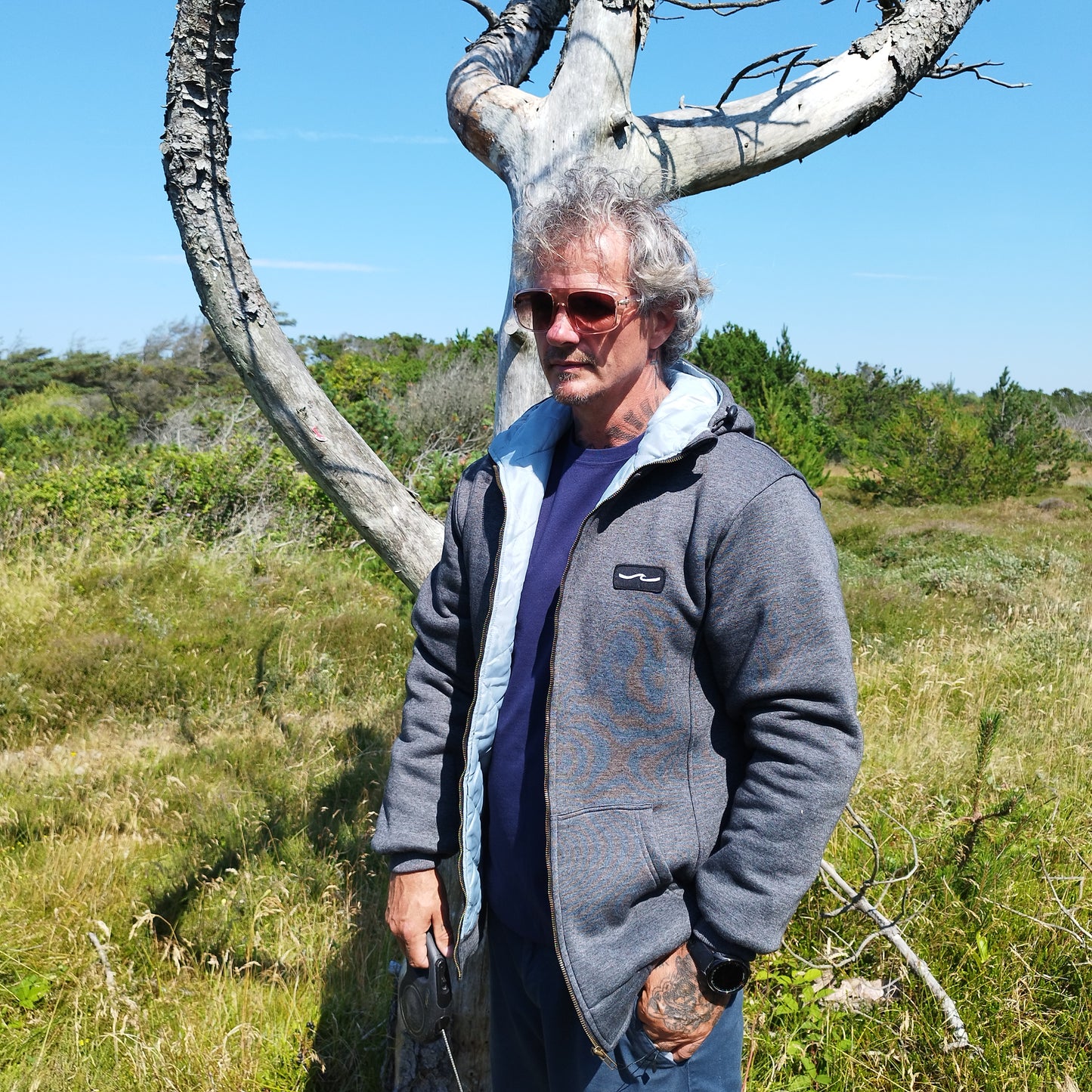 Termo Zip hoodie, grey