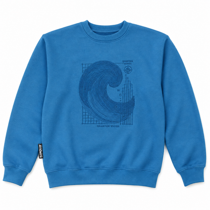 Sweatshirt Quantum Waves, petrol