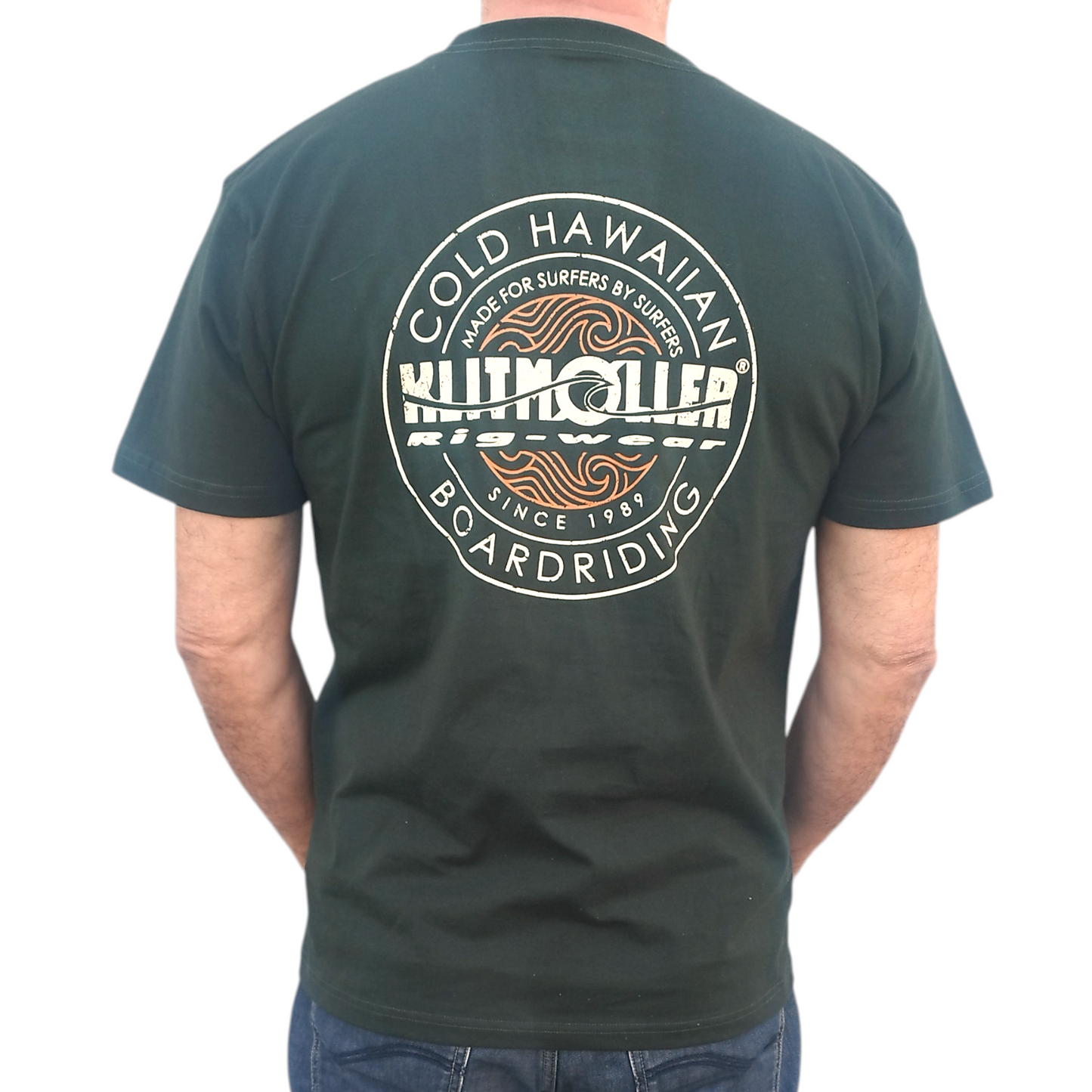 Cold Hawaiian Boardriding T-Shirt - Dark Green