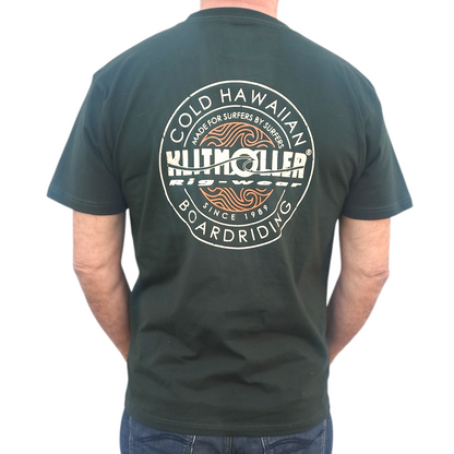 Cold Hawaiian Boardriding T-Shirt - Dark Green