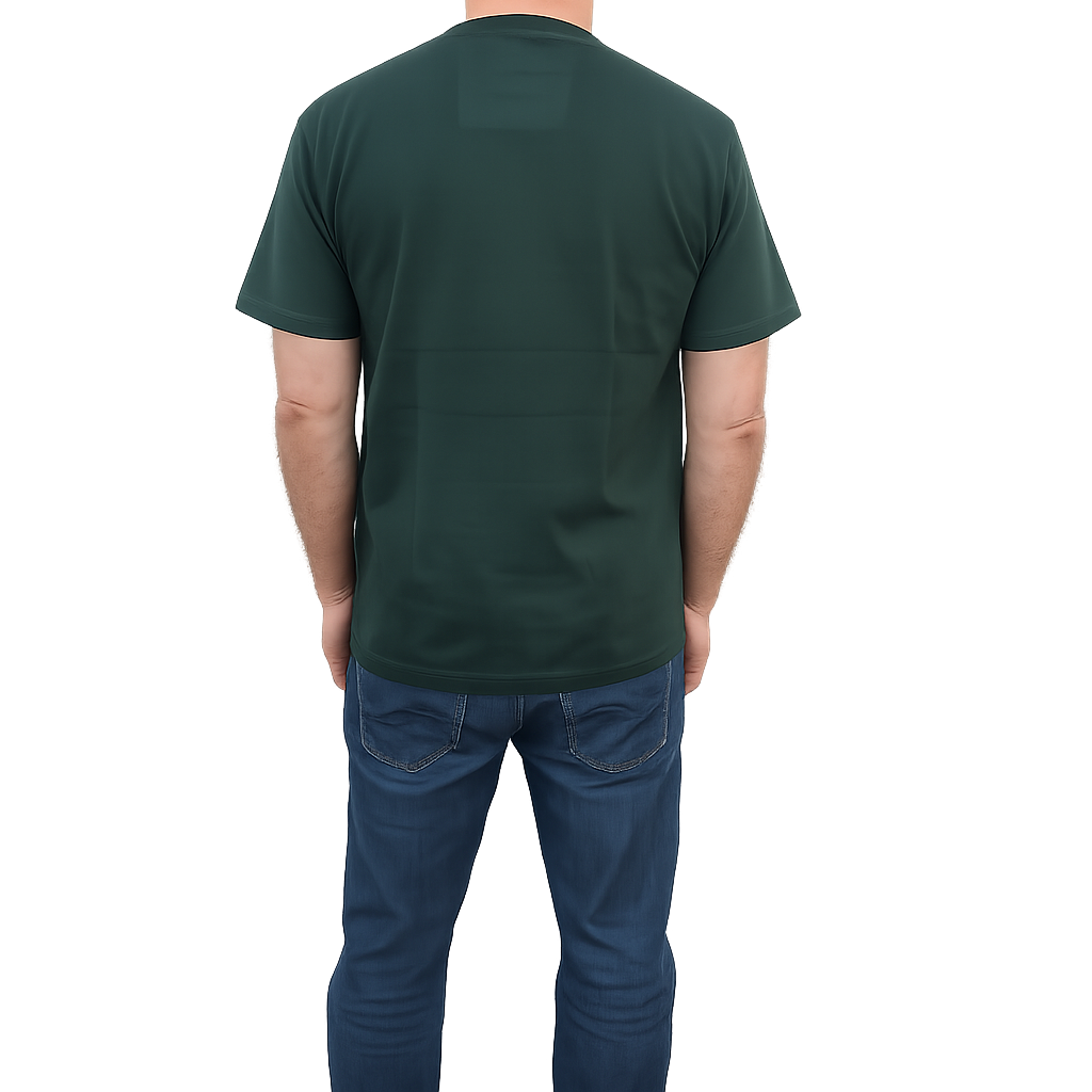 Brushed Wave T-shirt - Dark Green