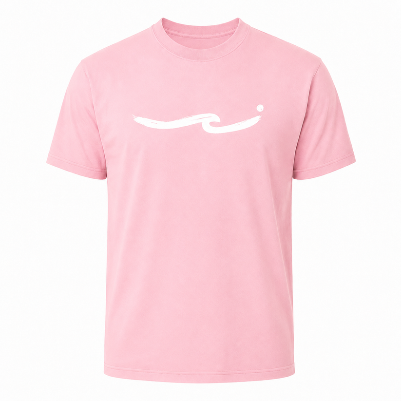 T-shirt Brushed Wave Pink