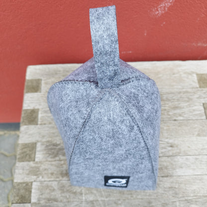 Sauna filt hue Foldbar i 2,5mm kunst uld.