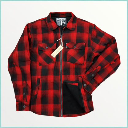 Oceanman skjorte med foer - Red